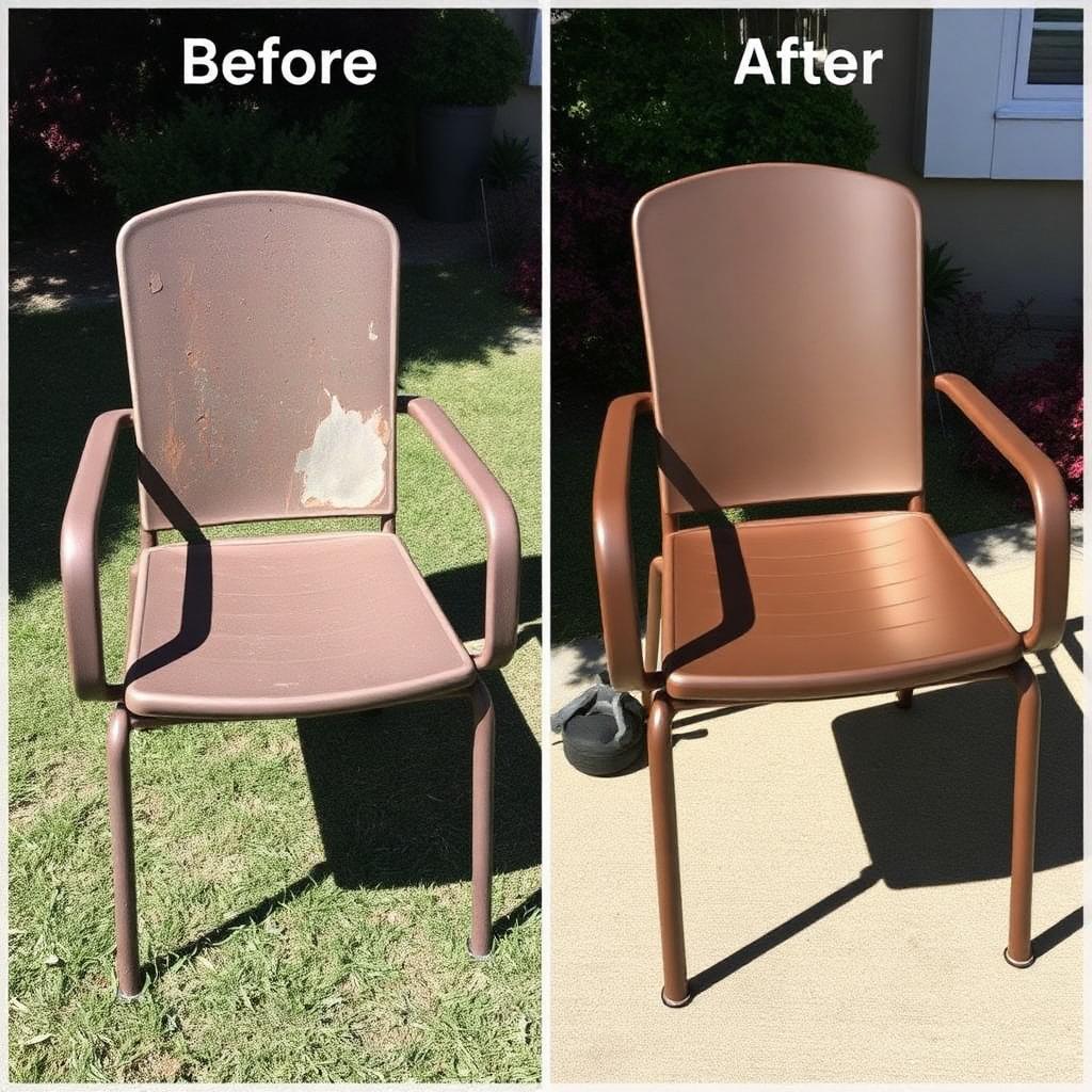 Powder coating patio furniture in Los Angeles